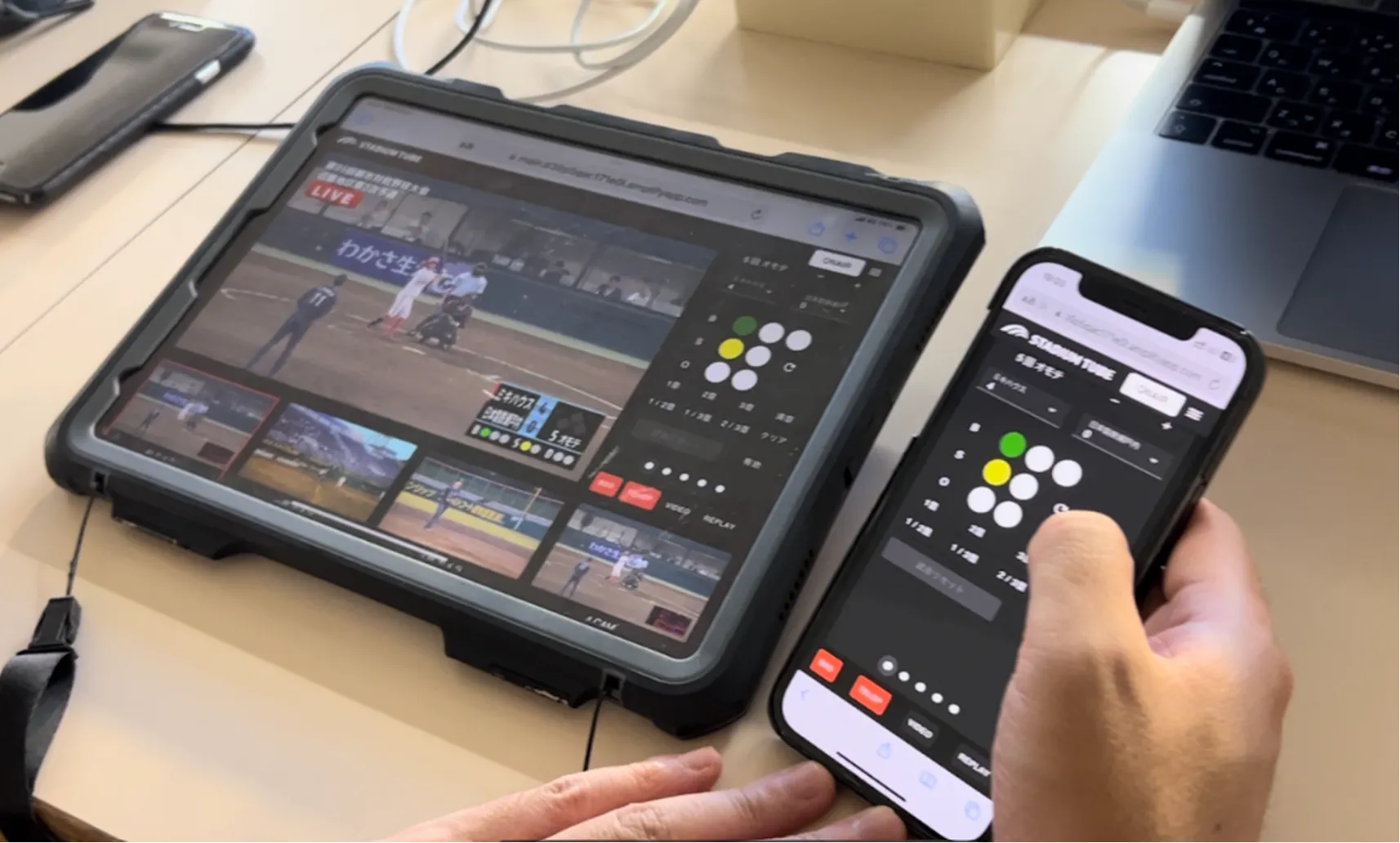 Revolutionary efficiency in sports filming and production with the StadiumTubeTouch sports AI camera and multi-angle live streaming.