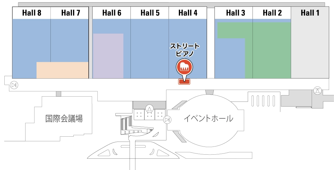 Street Piano Area MAP